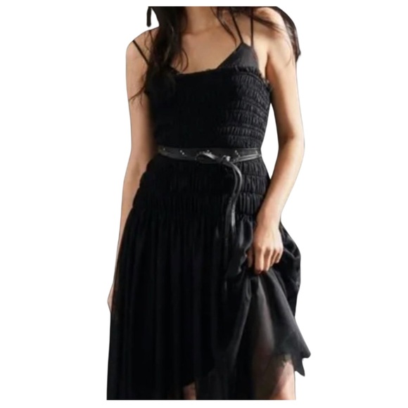 ANTHROPOLOGIE NWT Strappy Tulle Dress Size SP. (BLACK) - Picture 5 of 15
